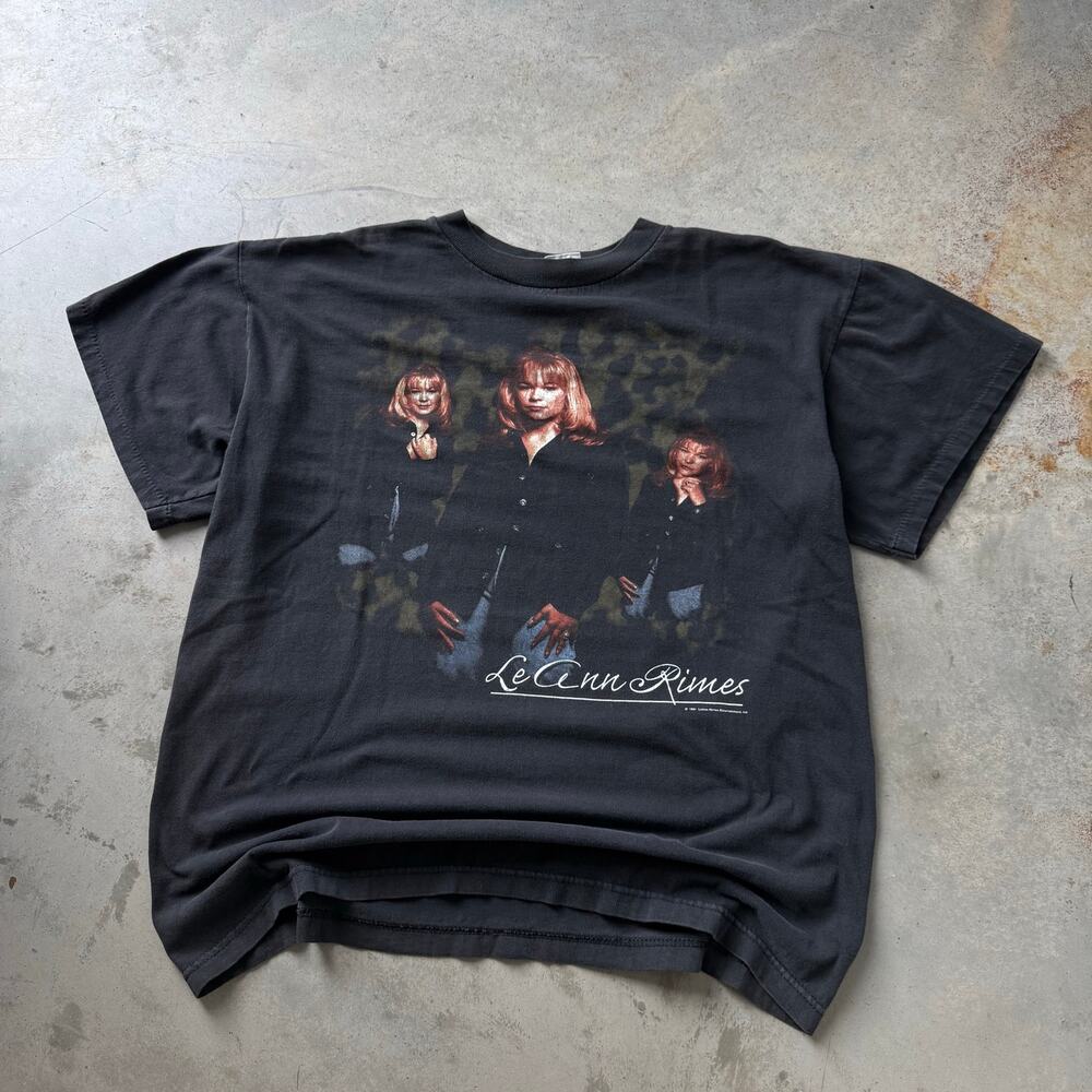 Vintage 90’s LeAnn Rimes Country Pop Singer Retro Graphic T-shirt Size Large